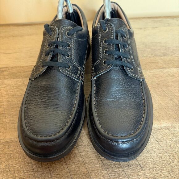 APEX MEN'S walking shoes OXFORD - BLACK size 41 - Picture 4 of 9